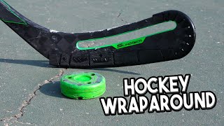 HOW TO USE EXPENSIVE STICKS OUTSIDE HOCKEY WRAPAROUND [upl. by Eileen368]