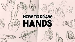 How to Draw Hands  starting with just 3 simple shapes [upl. by Llenil]