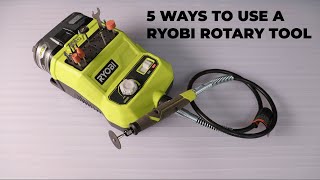 5 Ways To Use A RYOBI Rotary Tool [upl. by Okihcim]