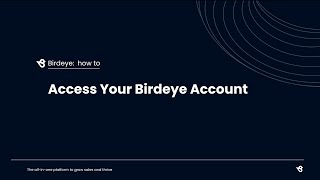 Access Birdeye Account [upl. by Yates]