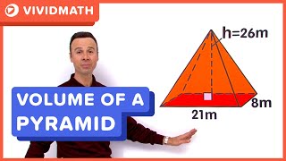 Volume of a Pyramid  VividMathcom [upl. by Arette]