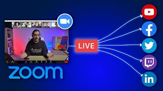 Stream ZOOM live to MULTIPLE PLATFORMS  RestreamIO Tutorial [upl. by Jdavie]