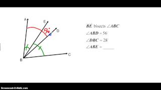 Angle Bisector Definition and Example [upl. by Eesyak]