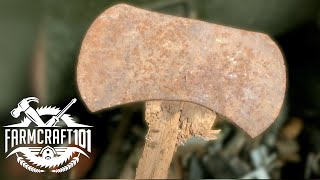 Rusty Axe Restoration FarmCraft101 [upl. by Etessil713]