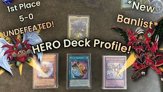 YuGiOh Undefeated 50 HERO Deck Profile Post September Ban list  New Format Blake HERO [upl. by Giacomo]