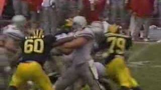 Kirk Herbstreit  knocked out against Michigan  1991 [upl. by Aicella]