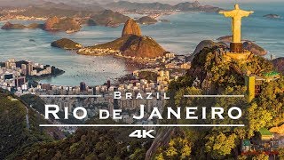 Rio de Janeiro Brazil 🇧🇷  by drone 4K [upl. by Ahsinned]