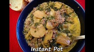 Instant Pot Zuppa Toscana  Sausage Potato Soup [upl. by Balough394]