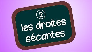 Les droites sécantes [upl. by Rayham]