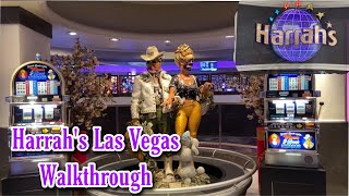 Harrahs Las Vegas Walkthrough Tour 2021 [upl. by Moclam]