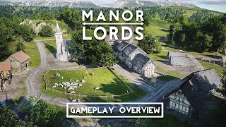 Manor Lords  Gameplay Overview  Medieval RTSCitybuilder [upl. by Dorcea811]