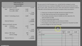 Bank Reconciliations Journal Entries [upl. by Norm]