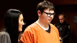 School Shooter Ethan Crumbley Faces Mass Shooting Victims [upl. by Tilney]