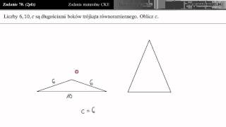 Zad 70 Trójkąt równoramienny  boki trening do matury [upl. by Stanwood223]
