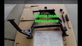 Center stand installation on Honda NC750X [upl. by Nol]