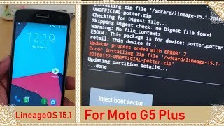 Install Lineage 151 Oreo Rom on Moto G5 Plus  Fix Updater process ended with error 7 [upl. by Malka771]