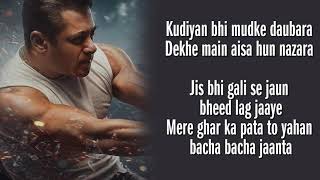 Radhe Title Track Lyrics HD Radhe  Your Most Wanted Bhai  Salman Khan amp Disha Patani [upl. by Desberg]