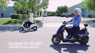 Long range 60 mile Zoom Electric Scooters amp Electric Moped Scooters Review [upl. by Clementius]