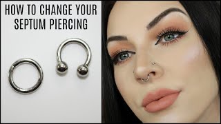 How To Change Your Septum Piercing [upl. by Aytida]