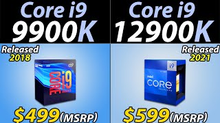 i99900K vs i912900K  How much PERFORMANCE improvement [upl. by Fredel]