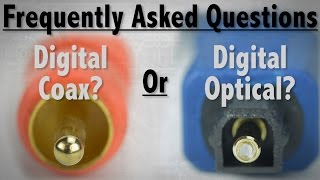 FAQ  Whats The Difference Between Digital Coax and Digital Optical Audio Cables [upl. by Amhsirak]