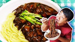 How to Cook The BEST KOREAN Jajangmyeon Noodles in Black Bean Sauce [upl. by Theadora]