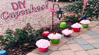 DIY CUPCAKE DECOR TUTORIAL  Candyland Christmas Decor [upl. by Ardnosak]