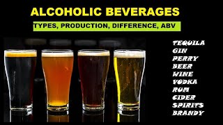 Alcoholic Beverages Typesclassification Difference and ABV [upl. by Horne]