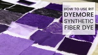 How to Dye Fabric Rit DyeMore Synthetic Dye [upl. by Gilberto]