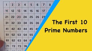 What Are The First 10 Prime Numbers [upl. by Kowatch]