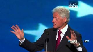 Bill Clinton speaks at the 2012 DNC CSPAN  Full Speech [upl. by Bittner]