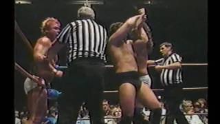 Ron Garvin amp Jimmy Garvin vs The Rougeaus [upl. by Keiryt]