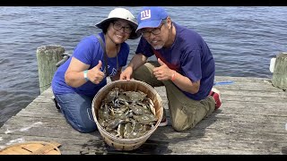 Crabbing at Toms River NJ [upl. by Nerb561]