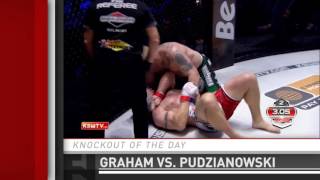 Knockout of the Day Peter Graham stops Mariusz Pudzianowski at KSW 32 [upl. by Dragone]