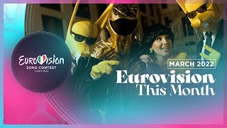 Eurovision This Month  March 2022 Contest News [upl. by Ahsinoj]