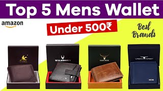 Top 5 Best Men Wallet In India 2025  Leather Wallet Under 500  Mens Leather Wallet  Review [upl. by Rheta]