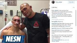 Robbie Lawler Rory MacDonald Show Respect After UFC 189 Brawl [upl. by Ociram]