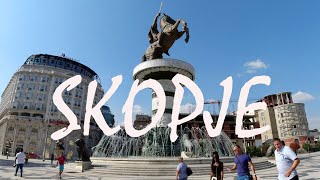 A TOUR OF SKOPJE  The Capital Of North Macedonia [upl. by Ssegrub]