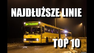 odc 45  TOP 10  Najdłuższe linie autobusowe w GOP [upl. by Hanahsuar30]