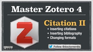 Zotero Tutorial Inserting Citations into Texts [upl. by Nnylaj813]