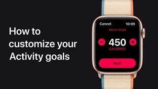 How to customize your Activity goals on Apple Watch — Apple Support [upl. by Neeliak435]