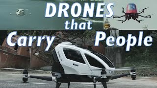 Top 5 Drones Carrying People [upl. by Nalniuq]