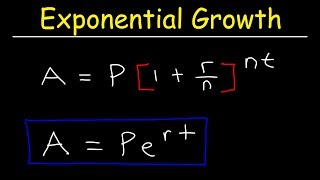 Compound Interest amp Population Growth Word Problems  Logarithms [upl. by Eenwat622]