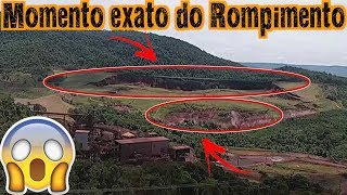 Momento exato do rompimento da barragem de Brumadinho  Análise [upl. by Ahsima836]