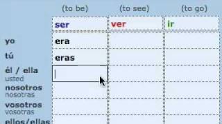 Pretérito Imperfecto Irregular Imperfect  Irregular verbs [upl. by Wilkens]