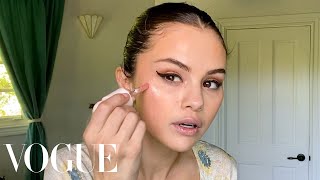 Selena Gomezs Guide to the Perfect Cat Eye  Beauty Secrets  Vogue [upl. by Htederem530]