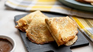 Easy Keto Crepes Recipe Only 5 Ingredients [upl. by Saile]