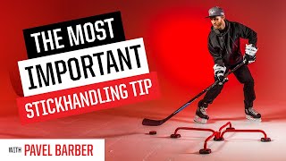 The Most Important Stickhandling Tip by Pavel Barber  Hockey Training Drills [upl. by Analah]