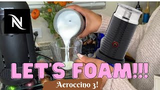 How To Foam Milk With Aeroccino 3 Make Coffee With Foam Tips amp Tricks  Easy Foamed Latte Recipe [upl. by Graff112]