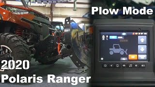 Explained Plow Mode on the 2020 Polaris Ranger XP 1000 [upl. by Anemix]